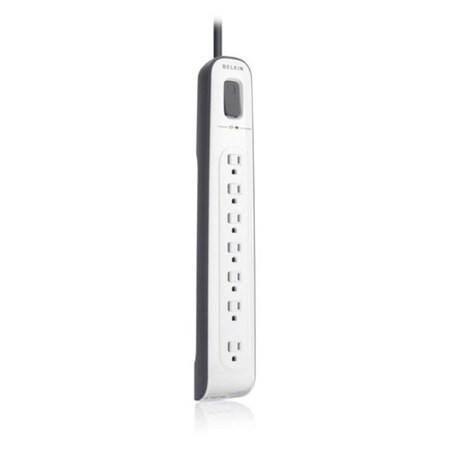 Belkin 7 Outlet Surge w 12' Cd phon, BV10720012 BV107200-12